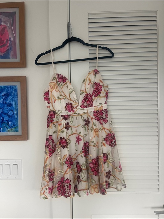 Luxxel Dresses & Skirts - Floral Embroidered Mini Dress